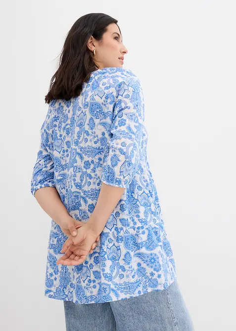 Lång tunika av ren bomull, bonprix