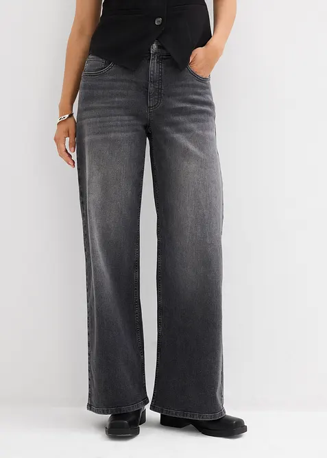 Wide Leg Jeans High Waist, bonprix