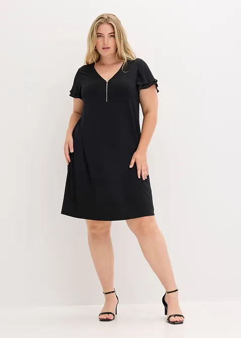 Trik&aring;kl&auml;nning med chiffong&auml;rmar, bonprix