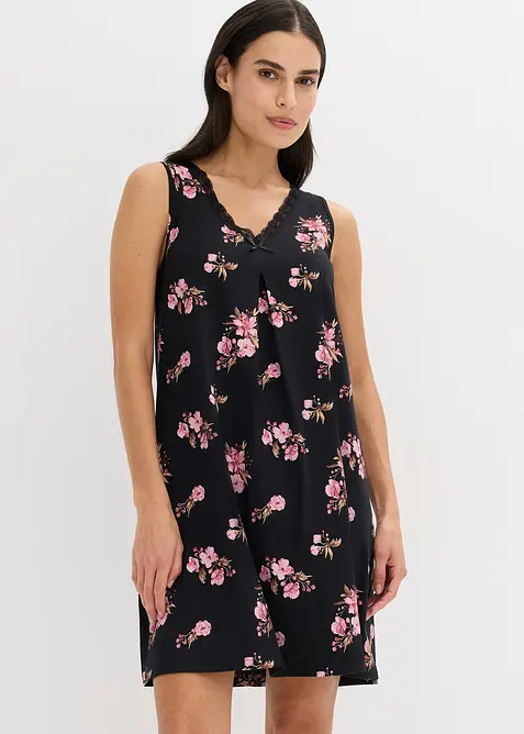 Kort nattlinne av mjuk viskosmix, bonprix