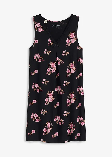 Kort nattlinne av mjuk viskosmix, bonprix