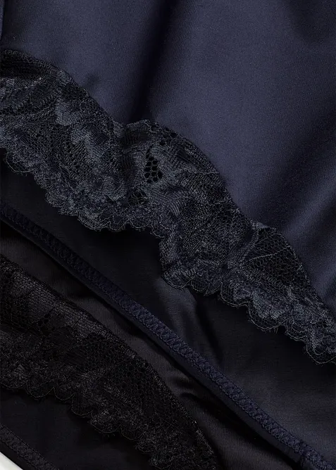 Trosa i glansigt material med medelhög formande effekt (2-pack), bonprix