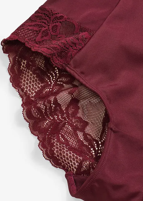 Hipstertrosa med hög midja, spets och kraftigt formande effekt, bonprix