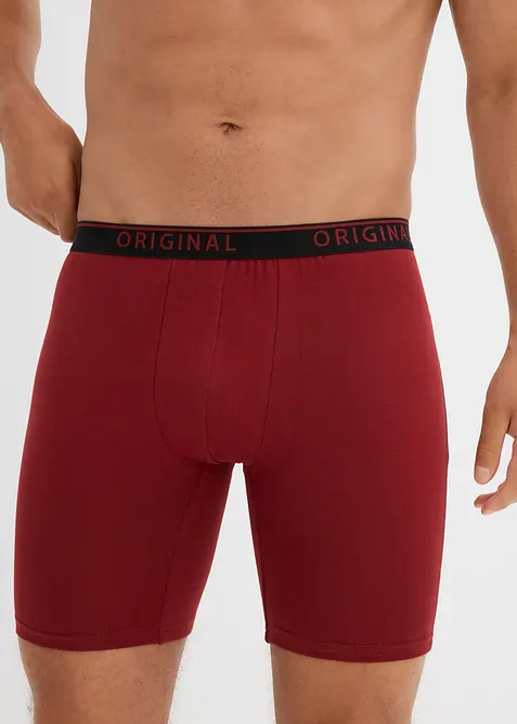 Långa boxershorts med bomull (2-pack), bonprix