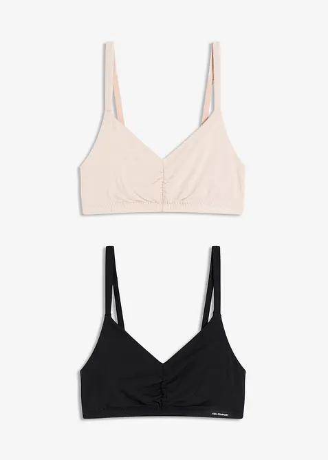 Bralette Feel Comfort av mjuk modal (2-pack), bonprix