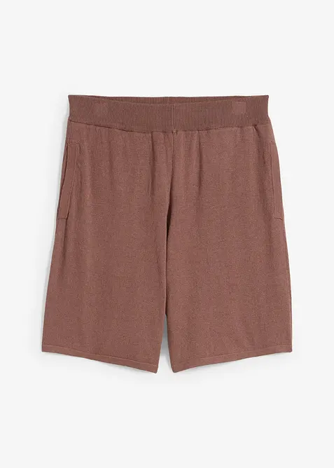 Dra på-shorts i finstickat material, bonprix