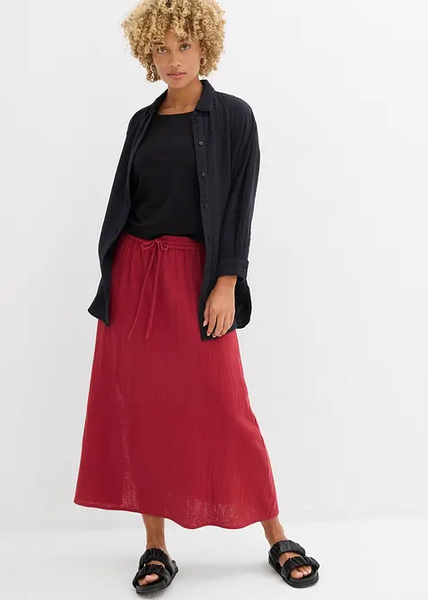 Maxikjol av muslin, bonprix