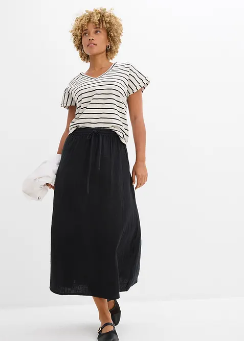 Maxikjol av muslin, bonprix