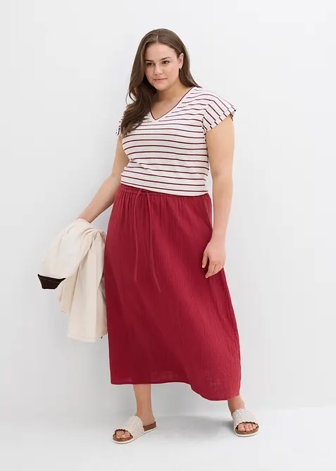 Maxikjol av muslin, bonprix