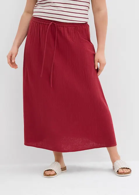 Maxikjol av muslin, bonprix