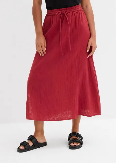 Maxikjol av muslin, bonprix