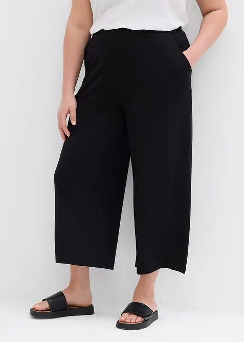 7/8-byxa av ekologisk bomull med stretch, bonprix