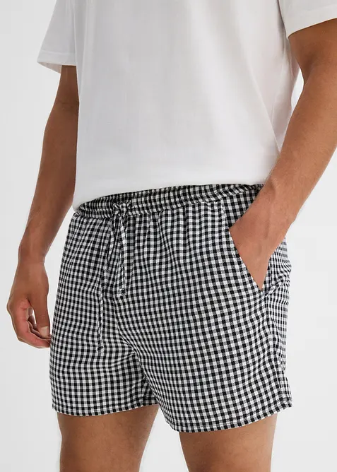 Pyjamas med shorts och korta ärmar, av ren bomull, bonprix