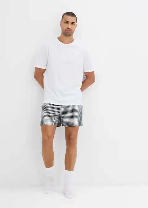 Pyjamas med shorts och korta ärmar, av ren bomull, bonprix