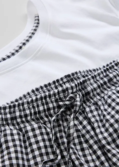 Pyjamas med shorts och korta ärmar, av ren bomull, bonprix