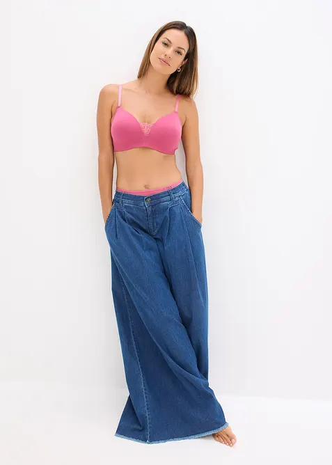 BH med formpressade kupor utan bygel, med bomull (2-pack), bonprix