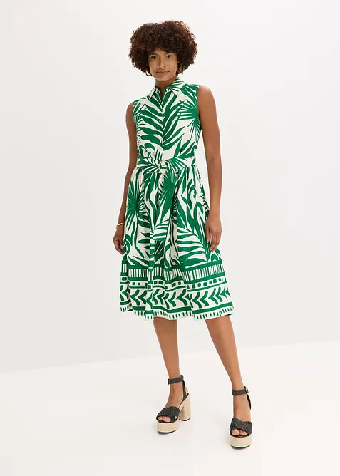 Blusklänning i följsam viskos, bonprix