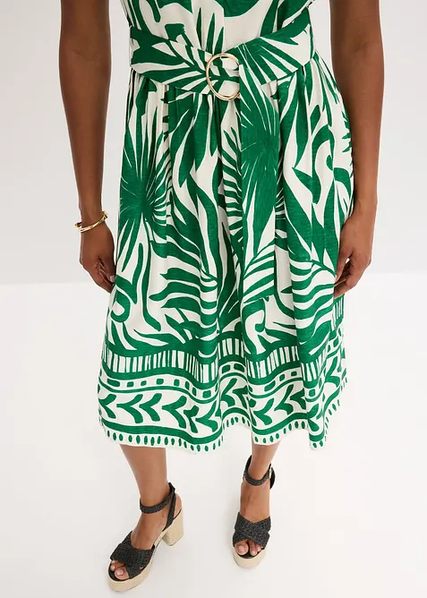 Blusklänning i följsam viskos, bonprix