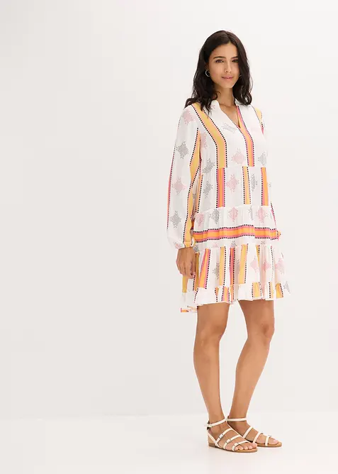 Tunikaklänning av mjuk viskos, bonprix