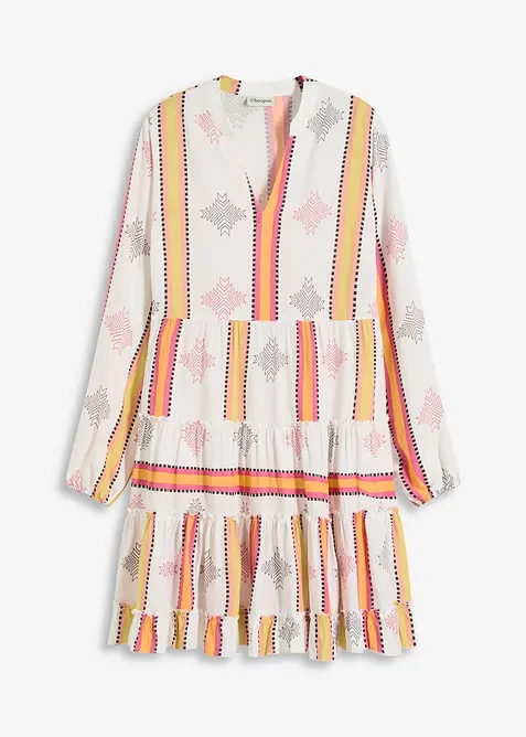 Tunikaklänning av mjuk viskos, bonprix