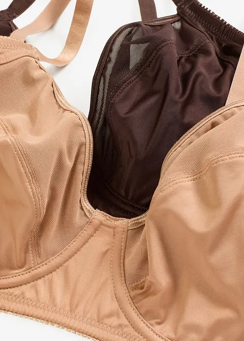 BH med bygel och glansiga effekter (2-pack), bonprix