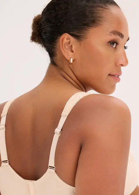 T-shirtbehå med bygel och bomull (2-pack), bonprix