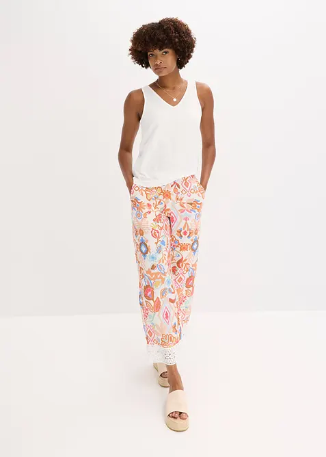 Byxa med spets, bonprix