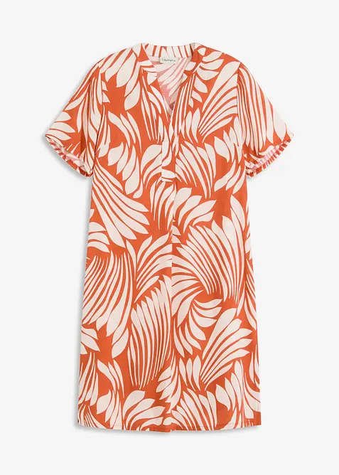 Tunikaklänning i följsam viskos, bonprix