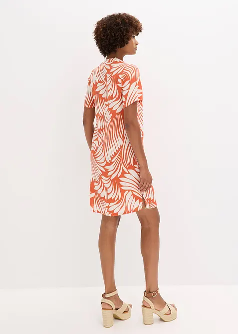 Tunikaklänning i följsam viskos, bonprix