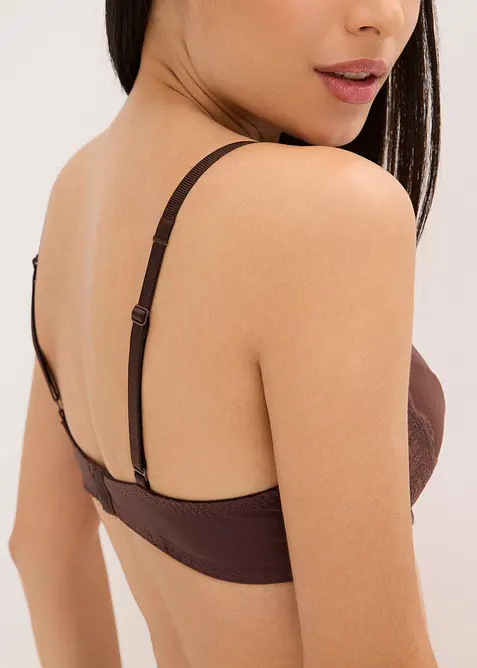 BH med formpressade kupor och elegant glans, bonprix