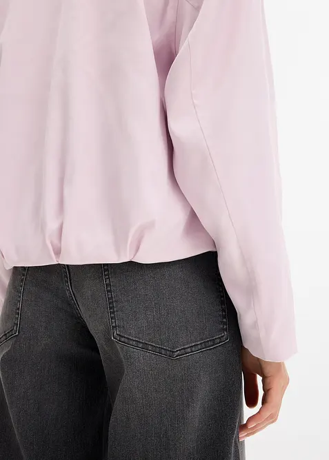 Blusjacka av glansig, mjuk viskosmix, bonprix