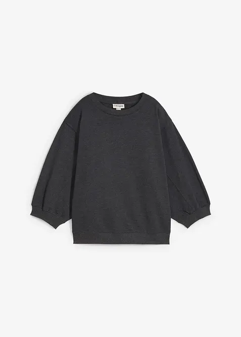 Oversized sweatshirt av bomull, bonprix