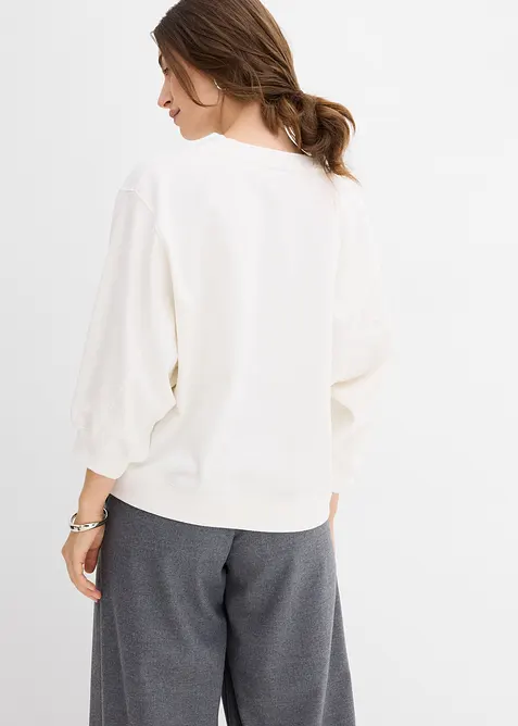 Oversized sweatshirt av bomull, bonprix