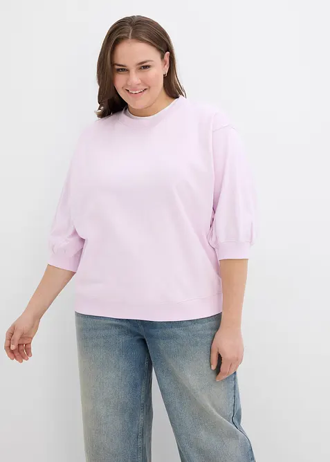 Oversized sweatshirt av bomull, bonprix