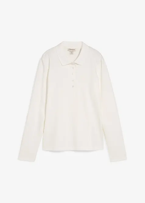 Pikétröja av tjock ekologisk bomull, bonprix