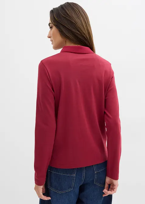 Pikétröja av tjock ekologisk bomull, bonprix