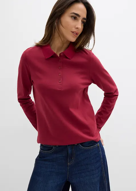 Pikétröja av tjock ekologisk bomull, bonprix