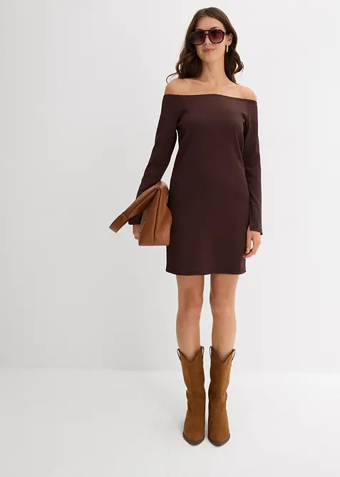 Singoallaklänning i kräpp med struktur, bonprix