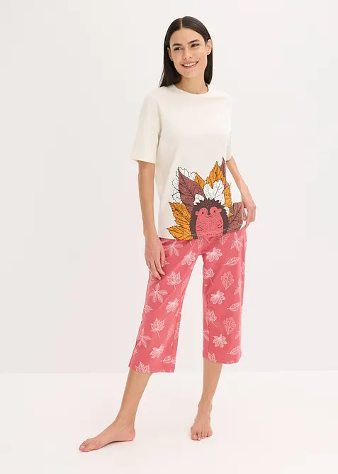 Capripyjamas av ekologisk bomull, bonprix