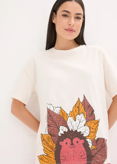 Capripyjamas av ekologisk bomull, bonprix