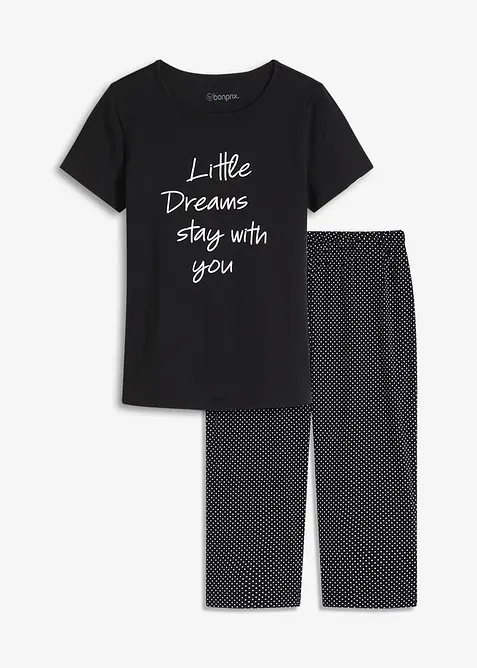 Capripyjamas av ekologisk bomull, bonprix