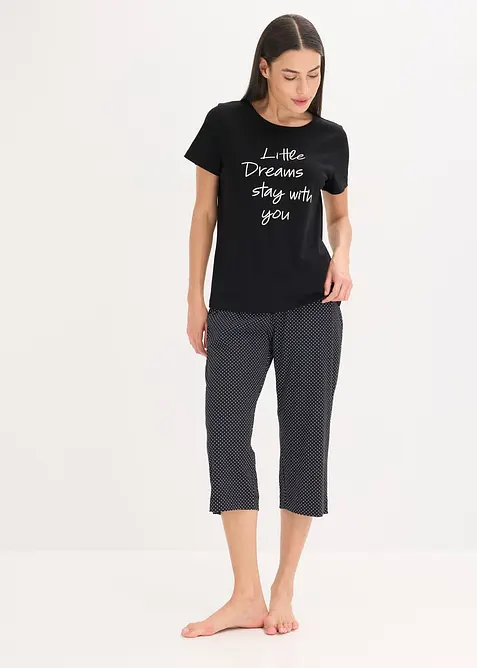 Capripyjamas av ekologisk bomull, bonprix