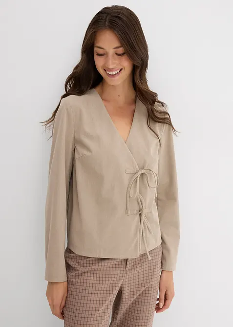 Blustopp av fintrådig manchester, bonprix