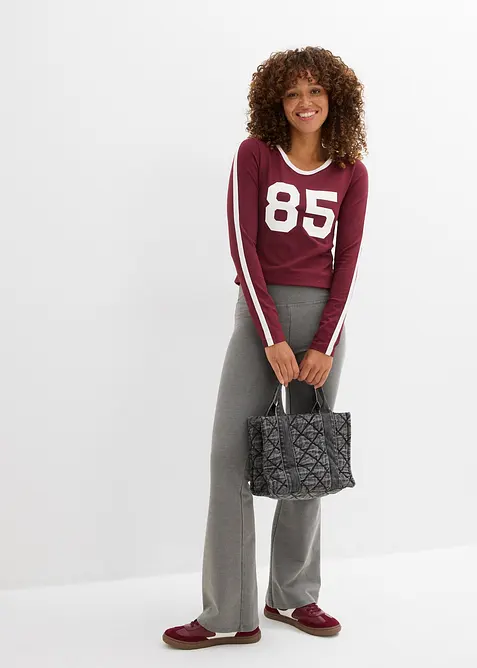 Långärmad topp av lätt jersey, bonprix