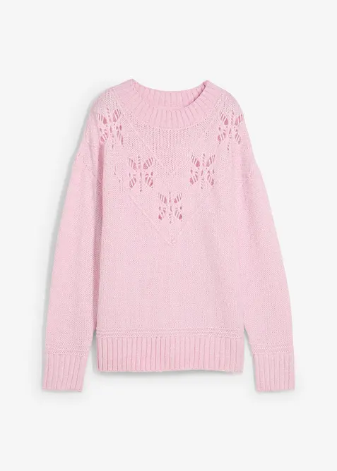 Grovstickad tr&ouml;ja i mjuk materialblandning, bonprix