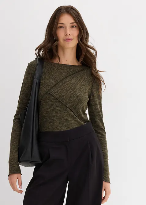 L&aring;ng&auml;rmad topp av mjuk viskosmix, bonprix