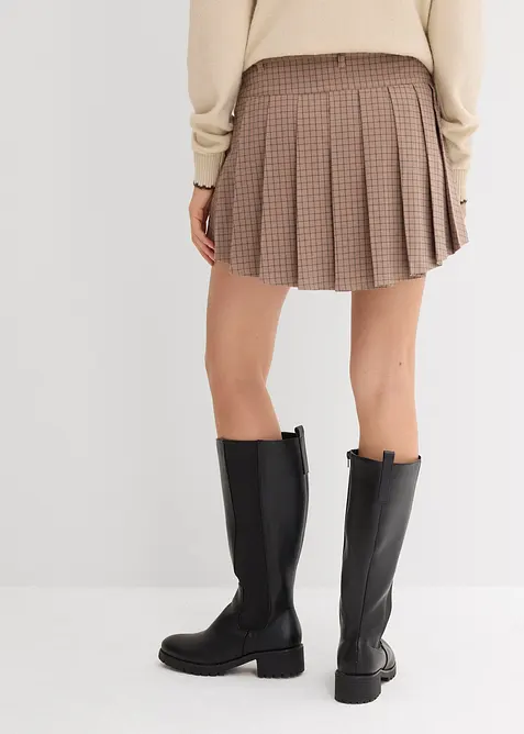 Kort byxkjol med motveck, bonprix