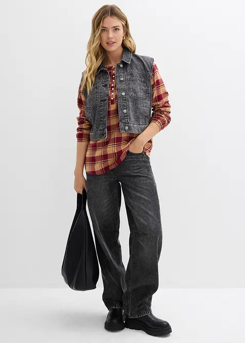 Blustunika av flanell, bonprix