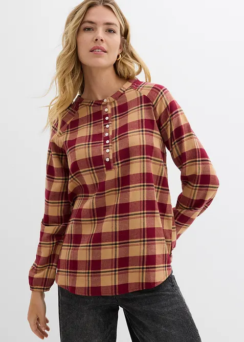Blustunika av flanell, bonprix