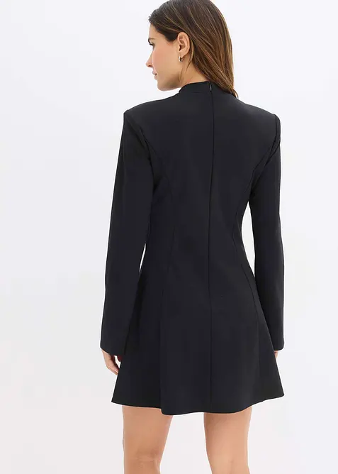 Miniklänning med lätt utställd kjoldel och trumpetärmar, bonprix